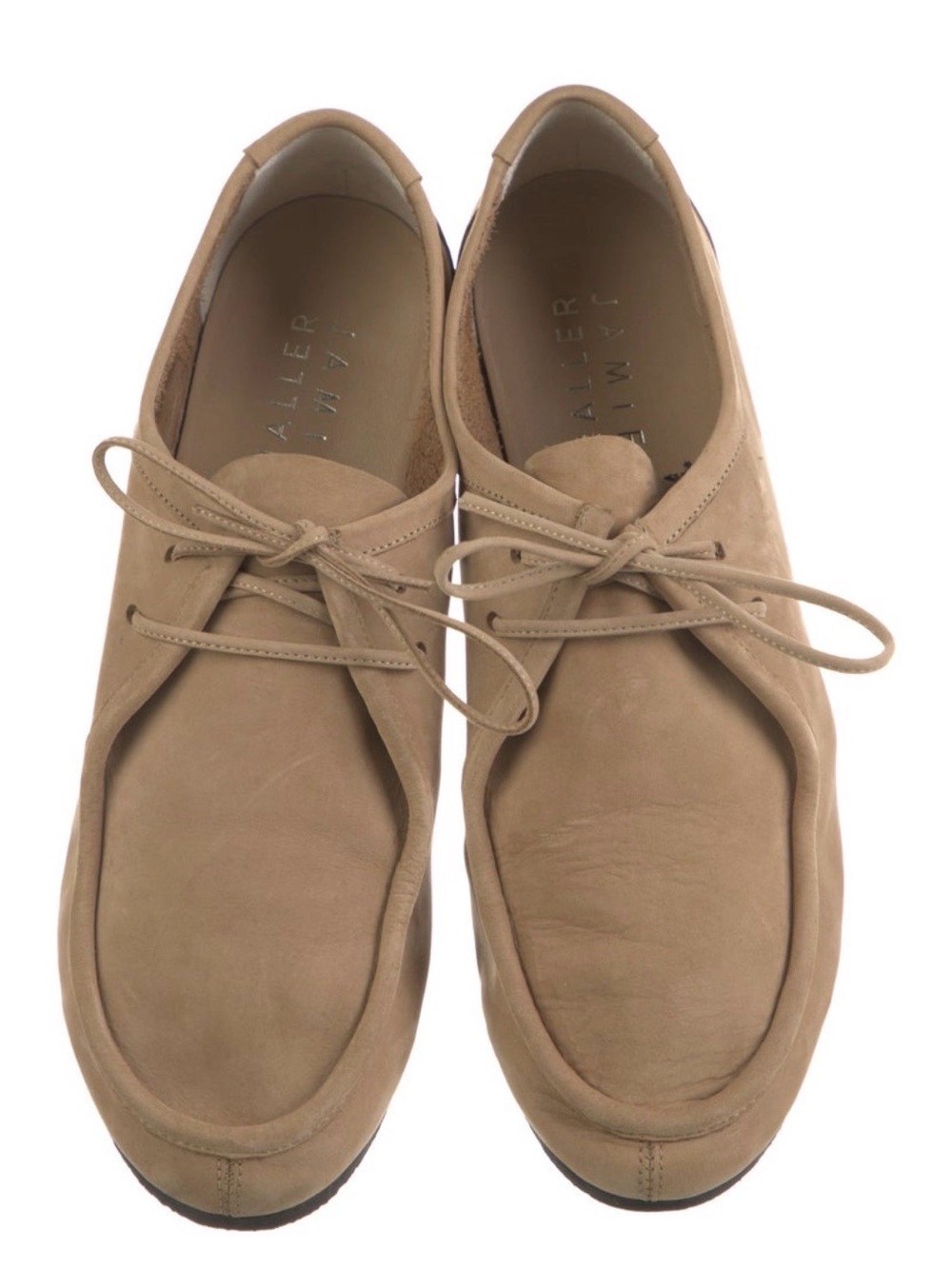 Women's Taupe Suede Lace-Up Moccasins